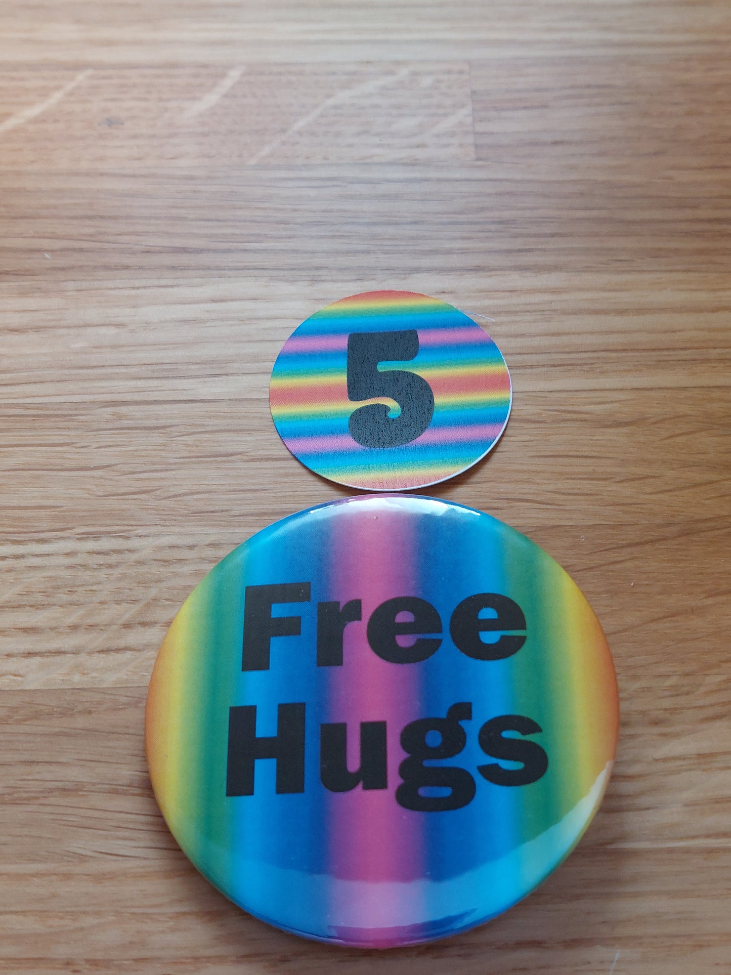 Free Hugs Badge For Pride