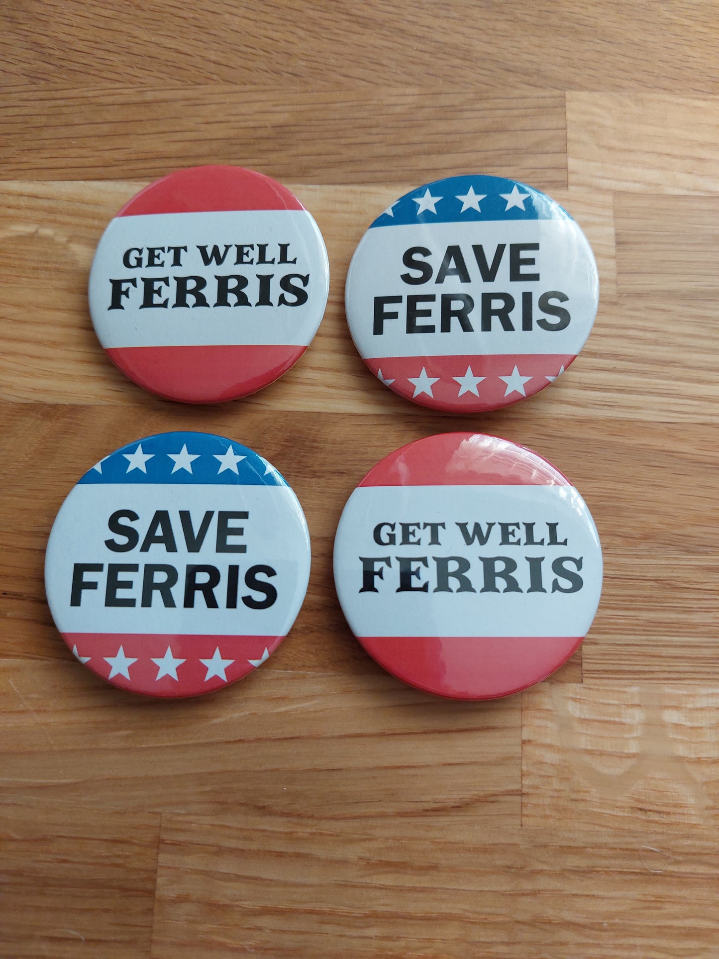 Ferris Bueller's Day Off Inspired Badges and Magnets