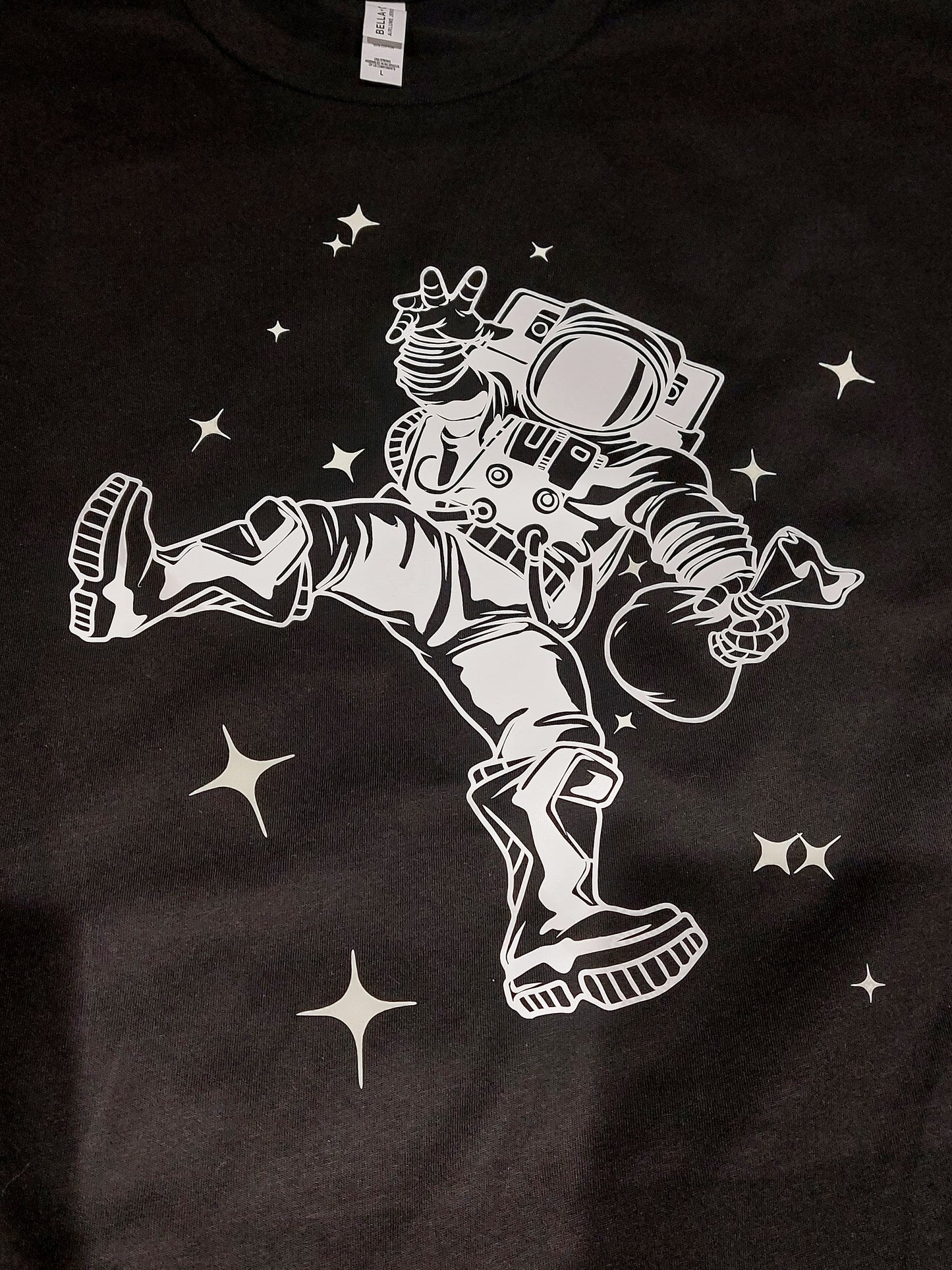 Spaceman / Astronaut T-shirt With Optional Glow In The Dark Stars