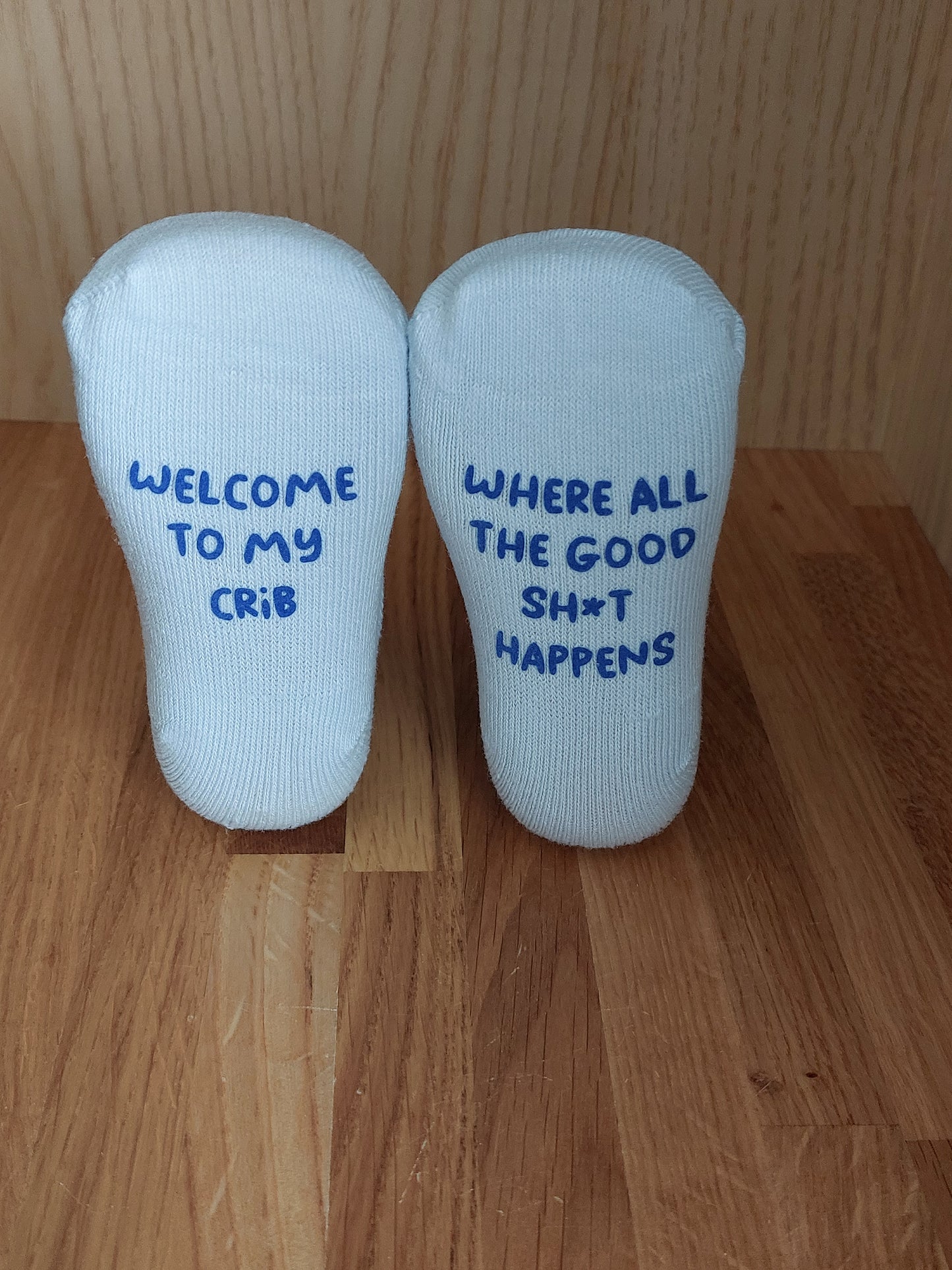 Welcome To My Crib Baby Socks