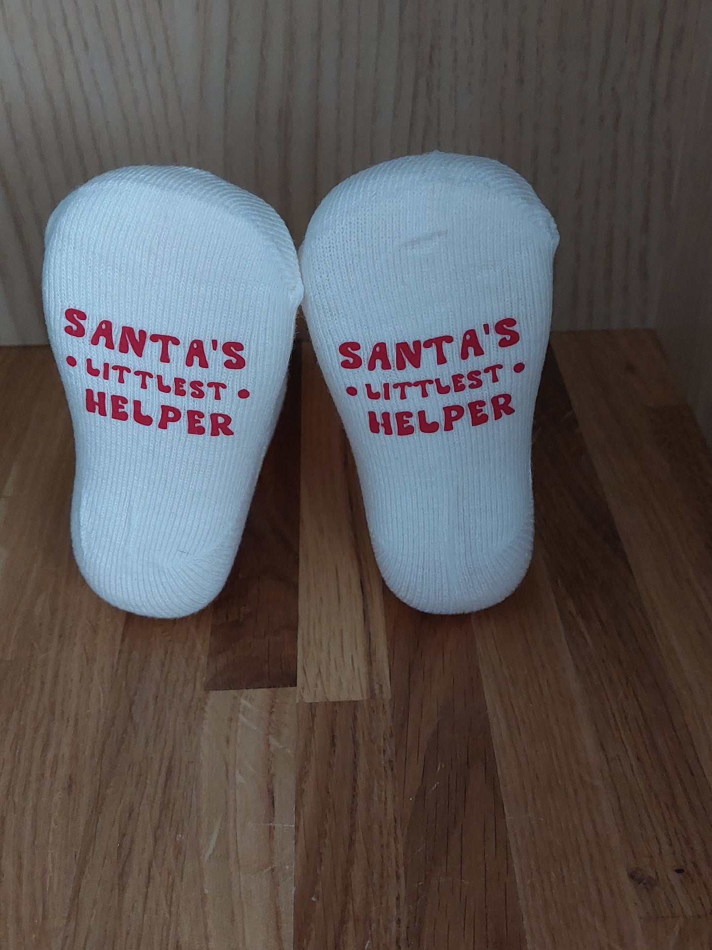 Santa's Littlest Helper Baby Socks