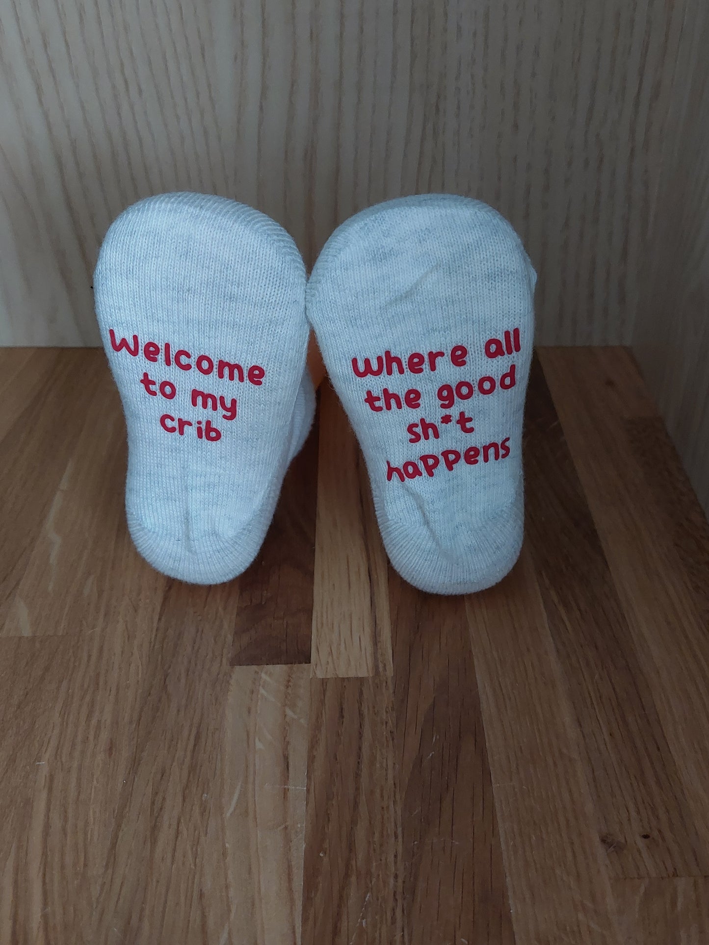 Welcome To My Crib Baby Socks