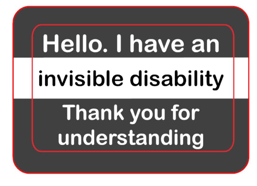 Hidden Disability & Invisible Illness Awareness Badges