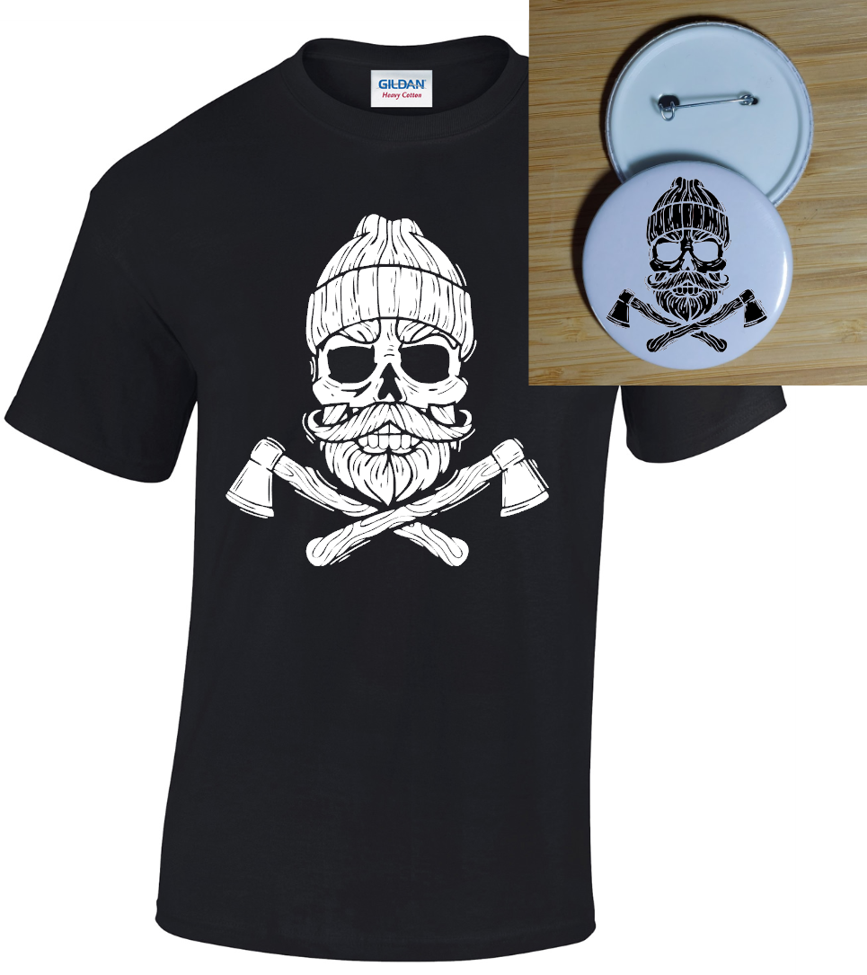 Hipster Skull T-shirt Charlie