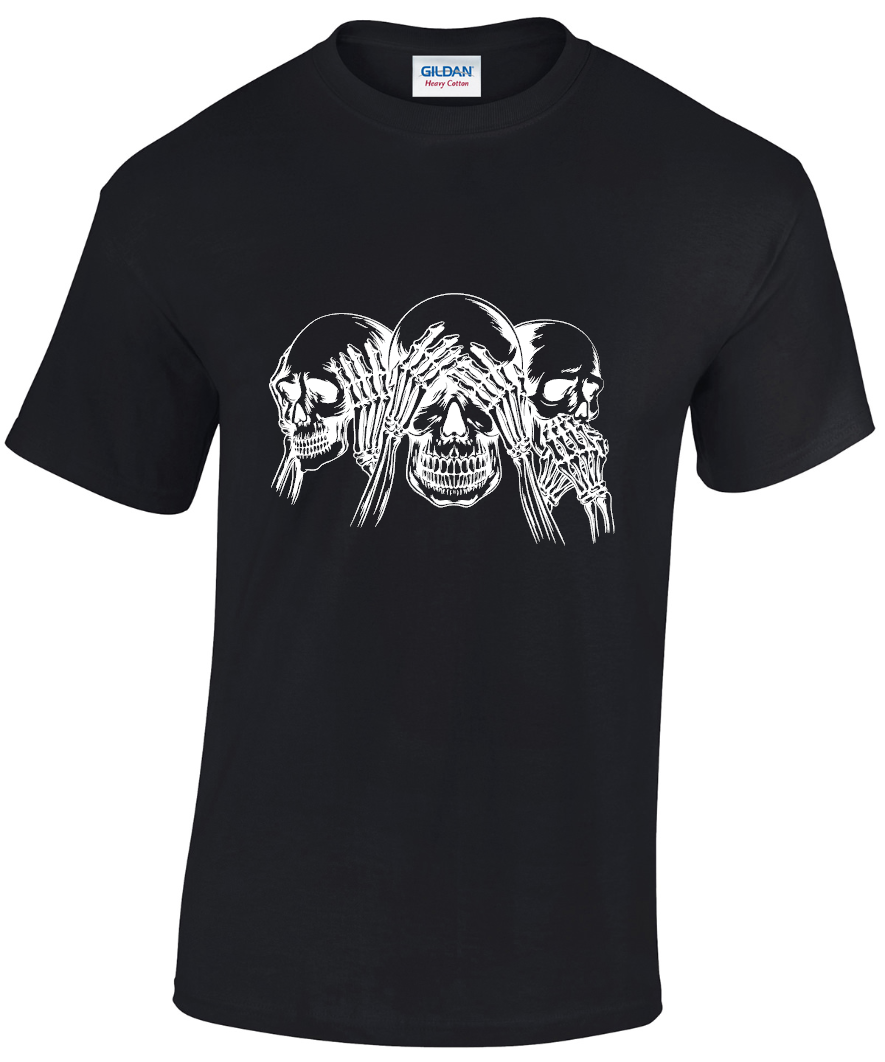 3 Wise Skulls T-shirt