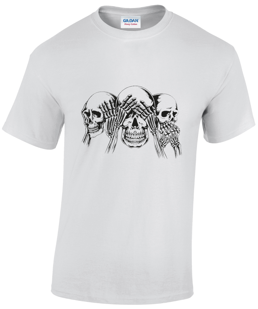 3 Wise Skulls T-shirt