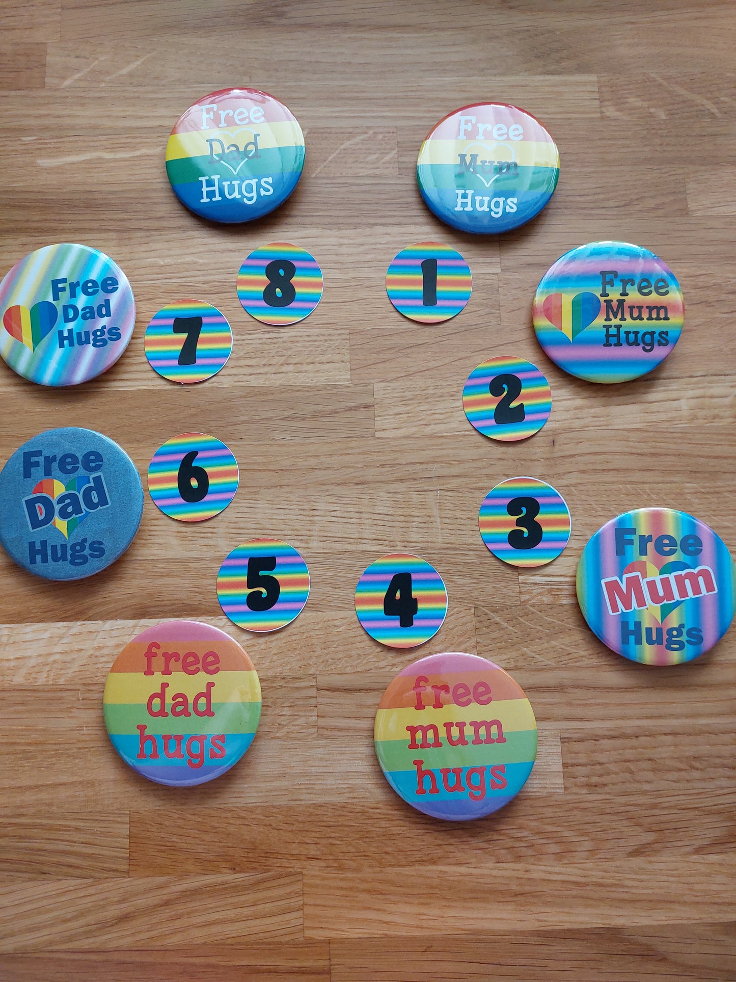 Free Hugs Badge For Pride