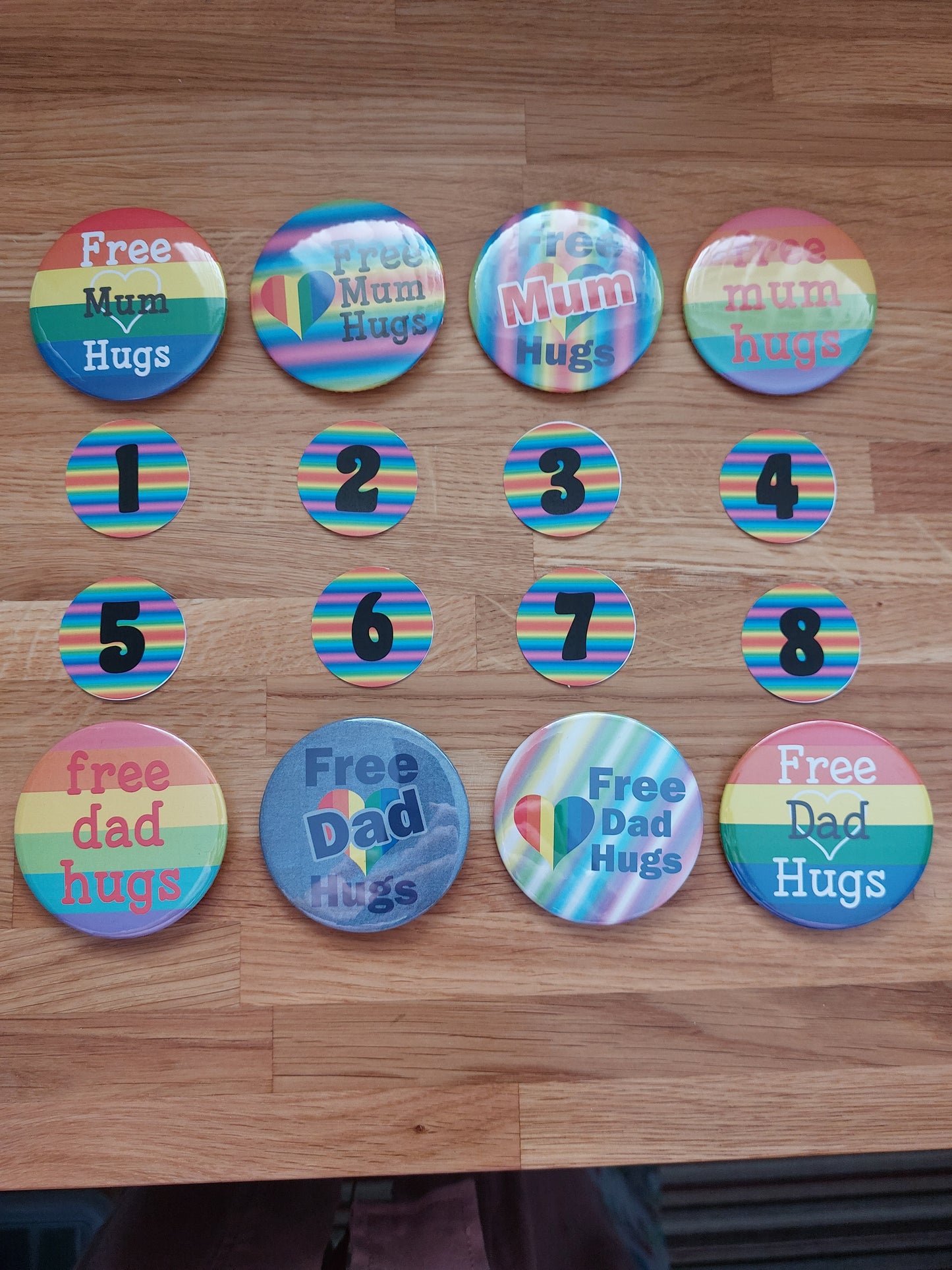 Free Hugs Badge For Pride