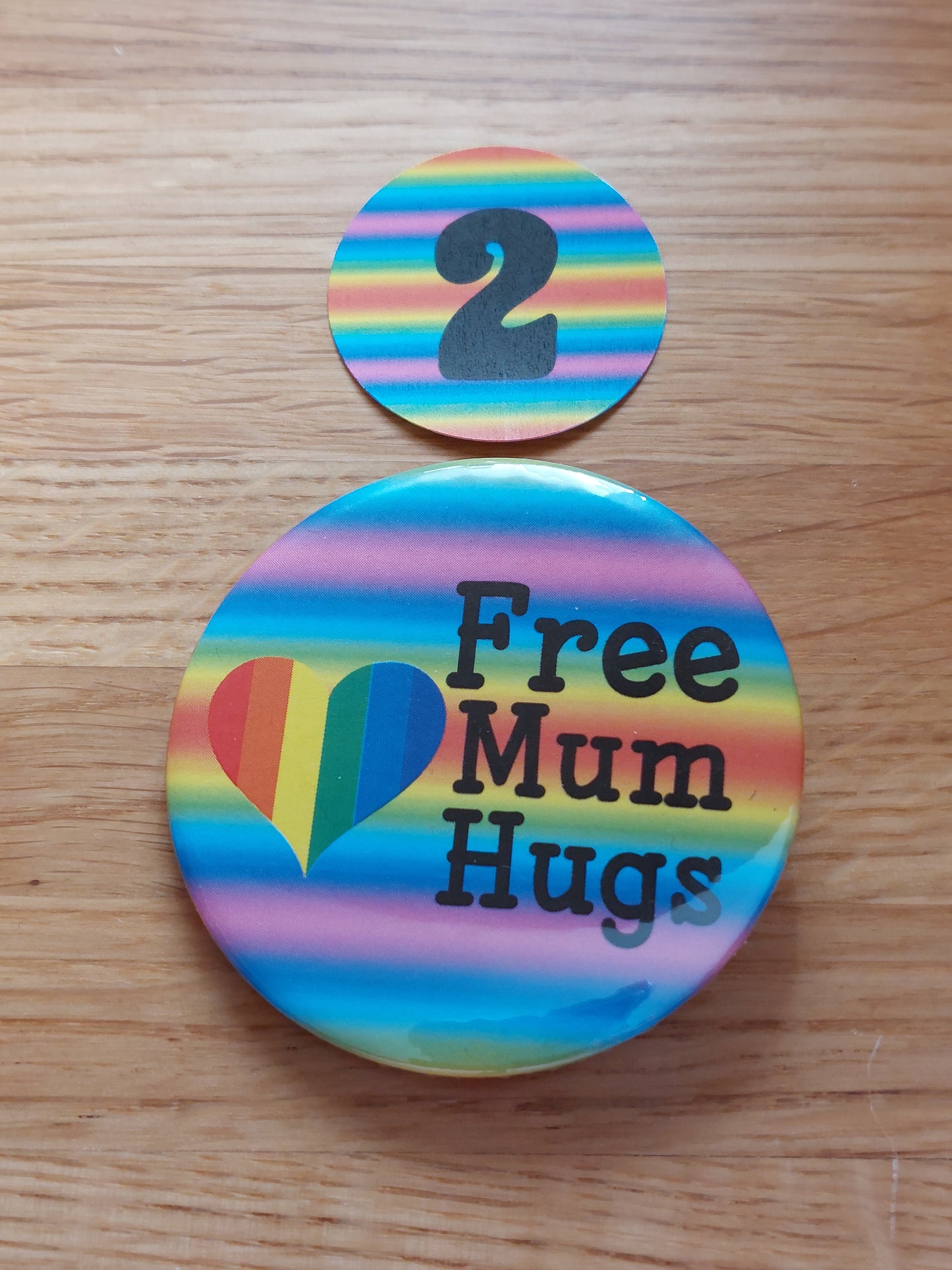 Free Hugs Badge For Pride