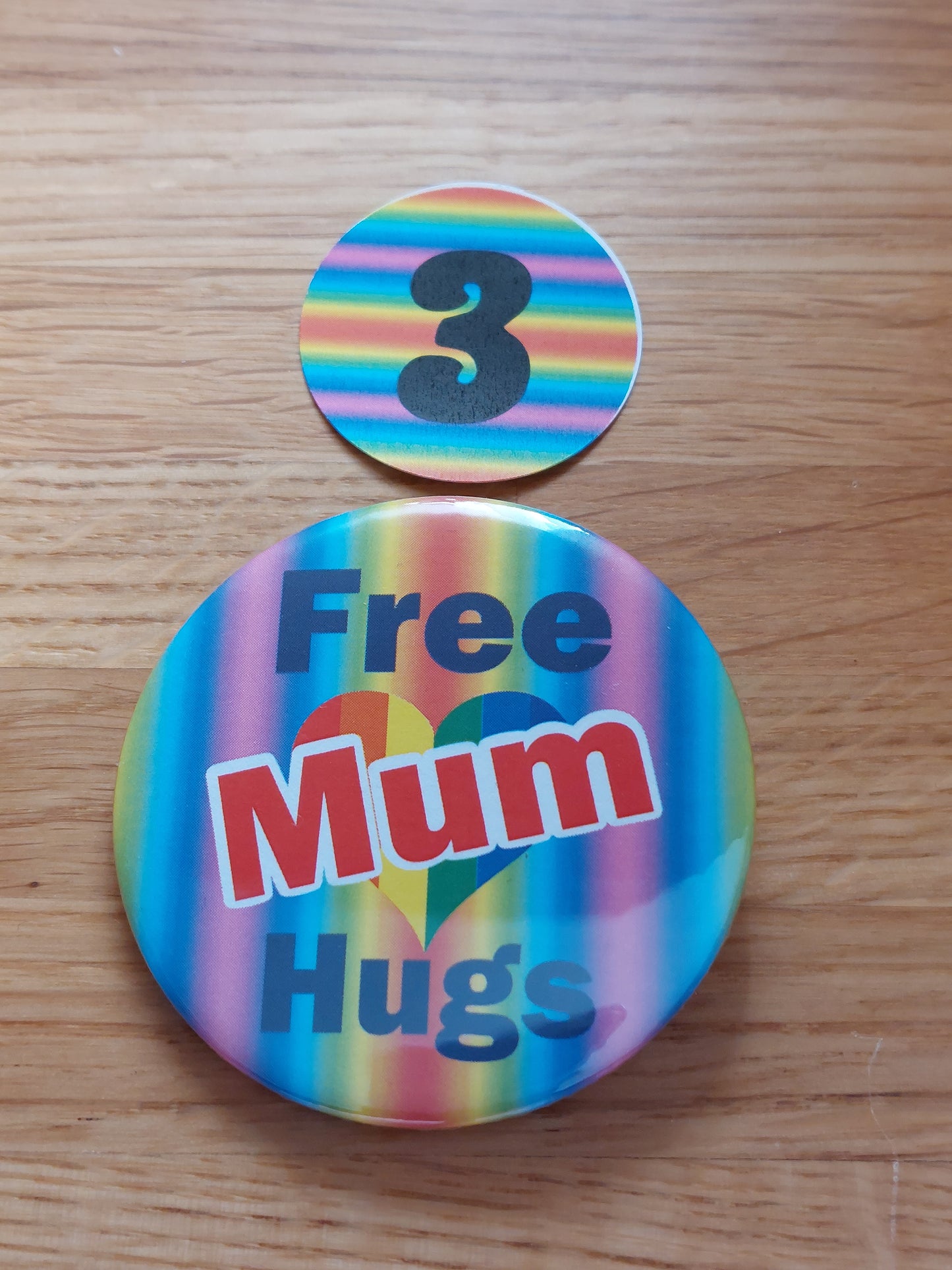 Free Hugs Badge For Pride