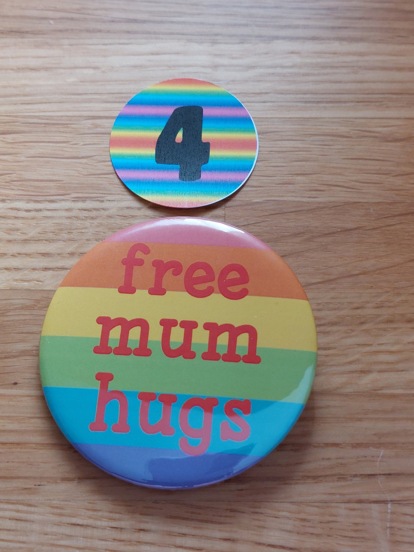 Free Hugs Badge For Pride
