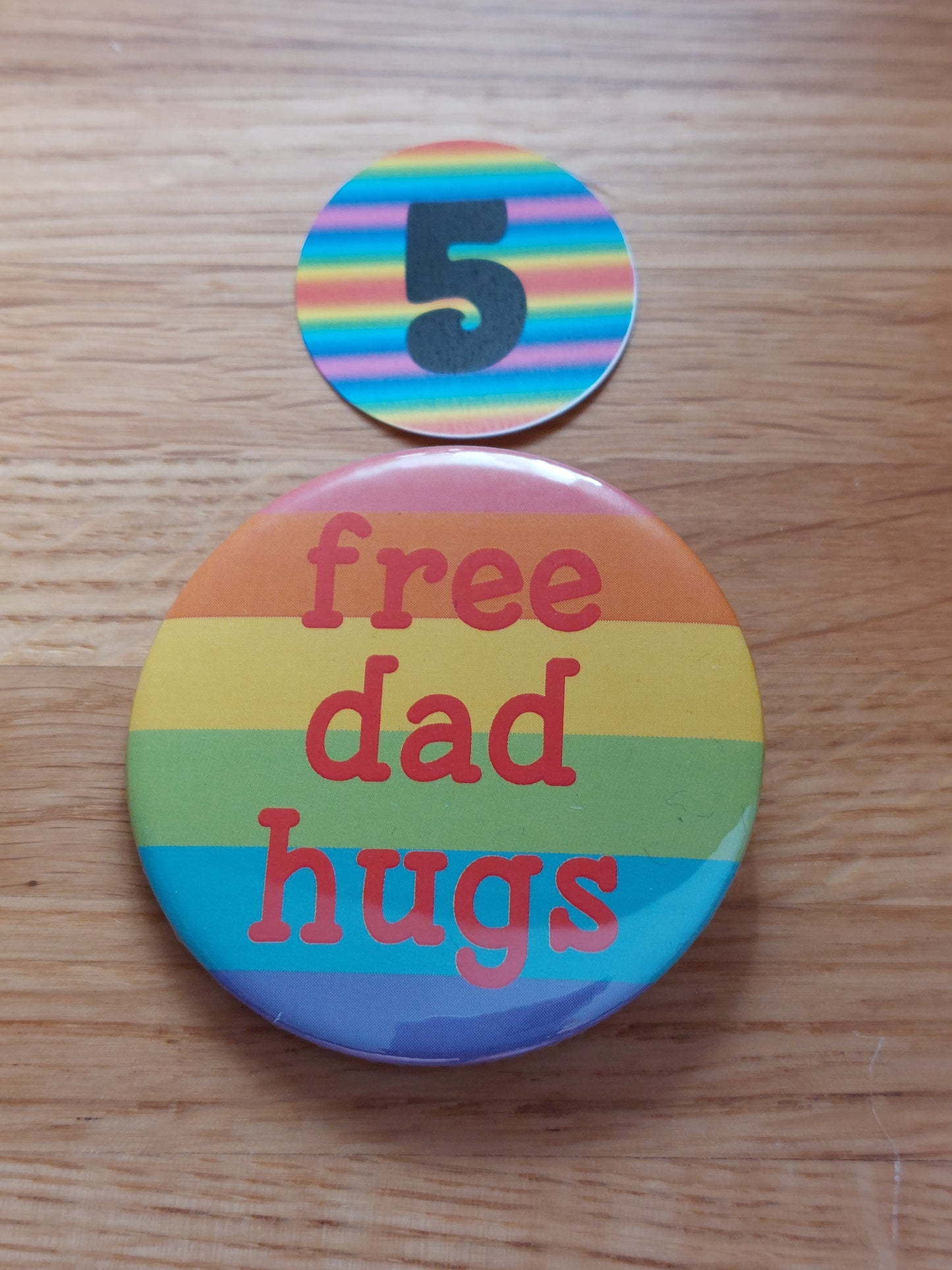 Free Hugs Badge For Pride