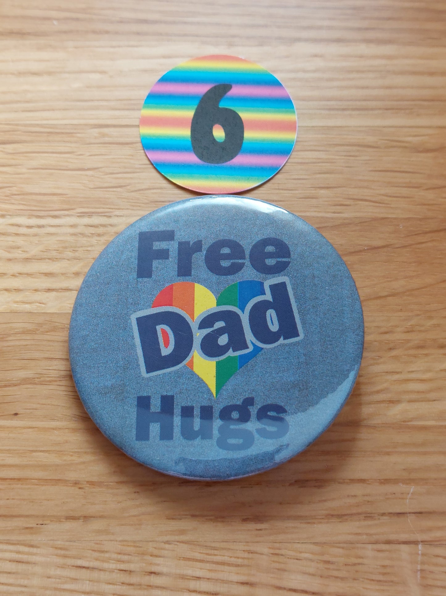 Free Hugs Badge For Pride