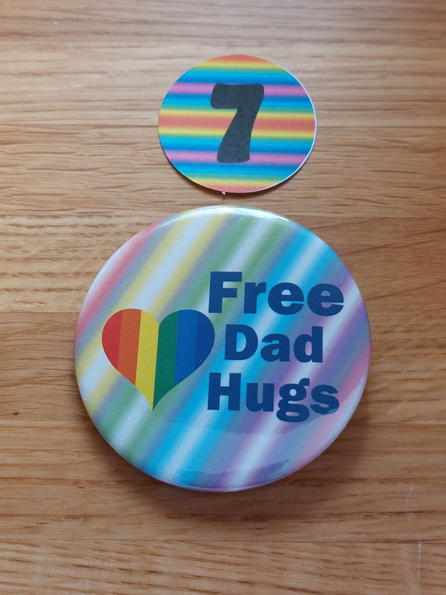 Free Hugs Badge For Pride