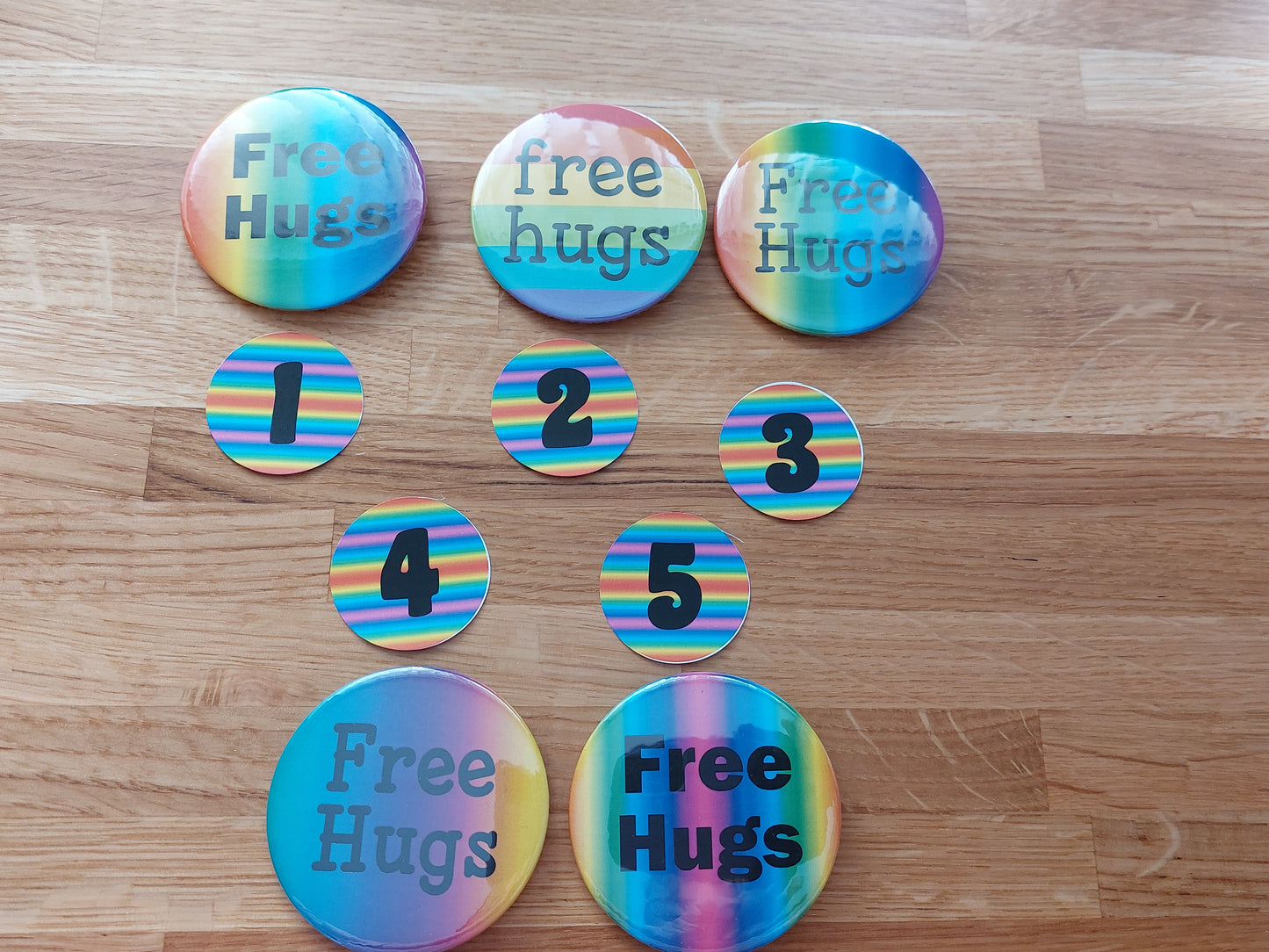 Free Hugs Badge For Pride
