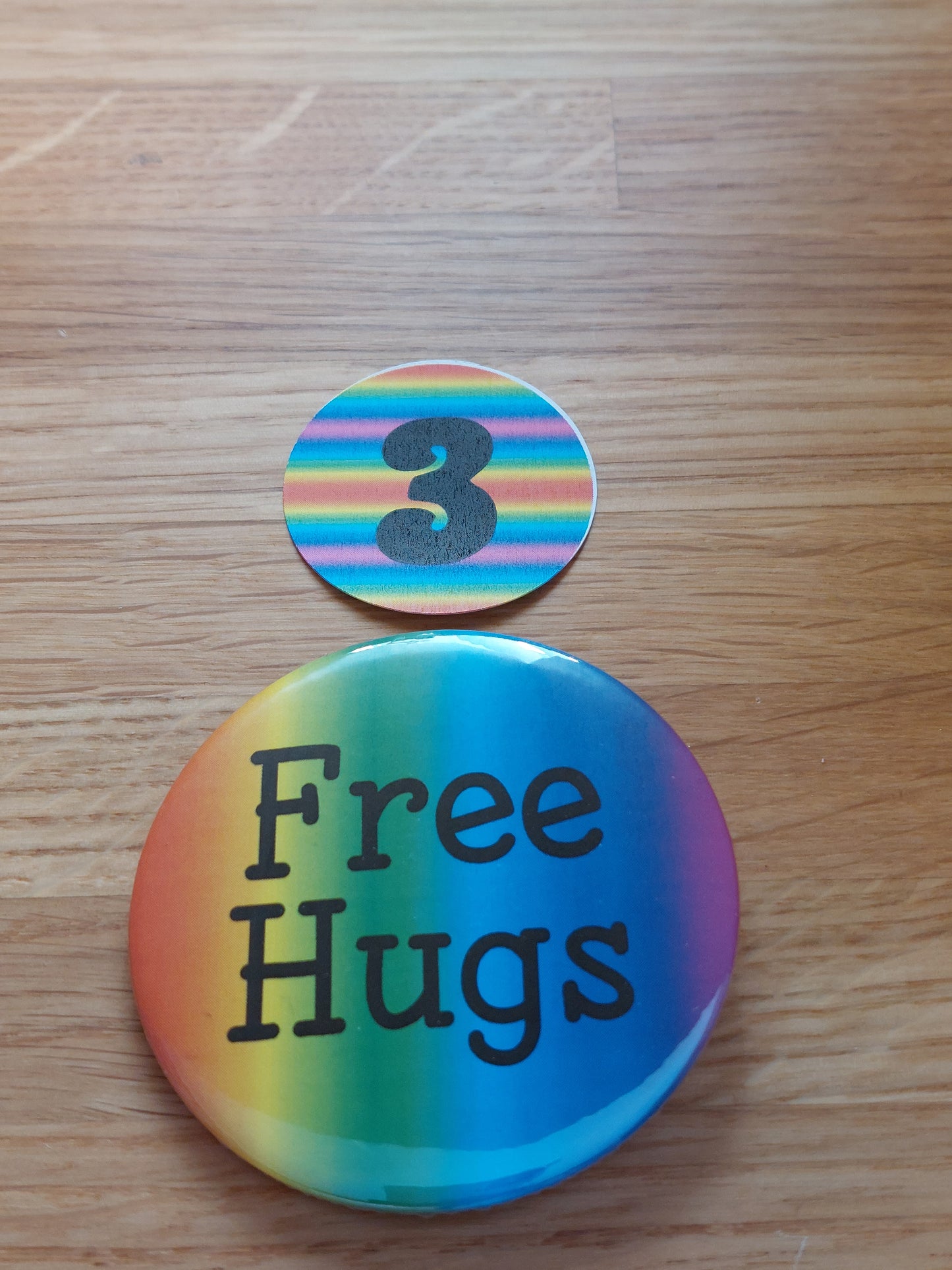 Free Hugs Badge For Pride