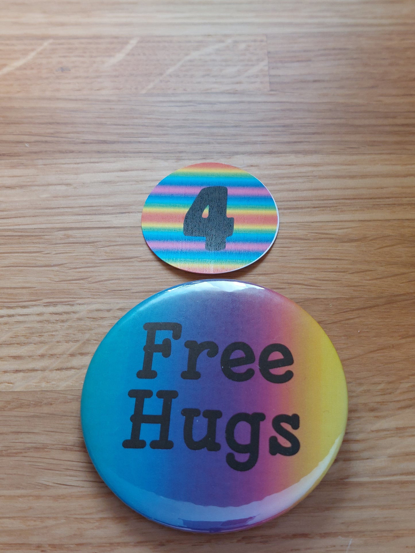 Free Hugs Badge For Pride