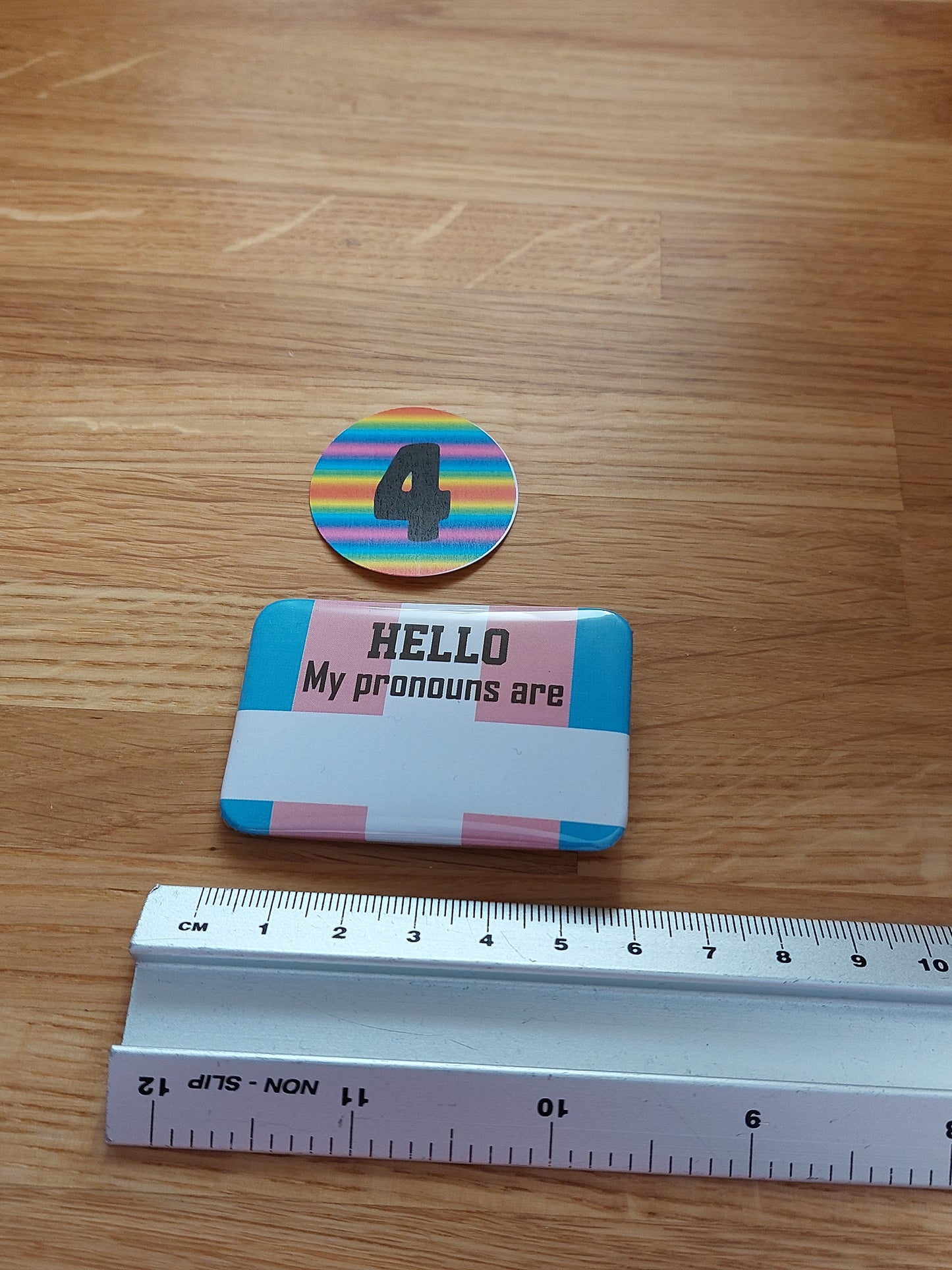 Pronoun Badge Bright - "Hello. My pronouns are"