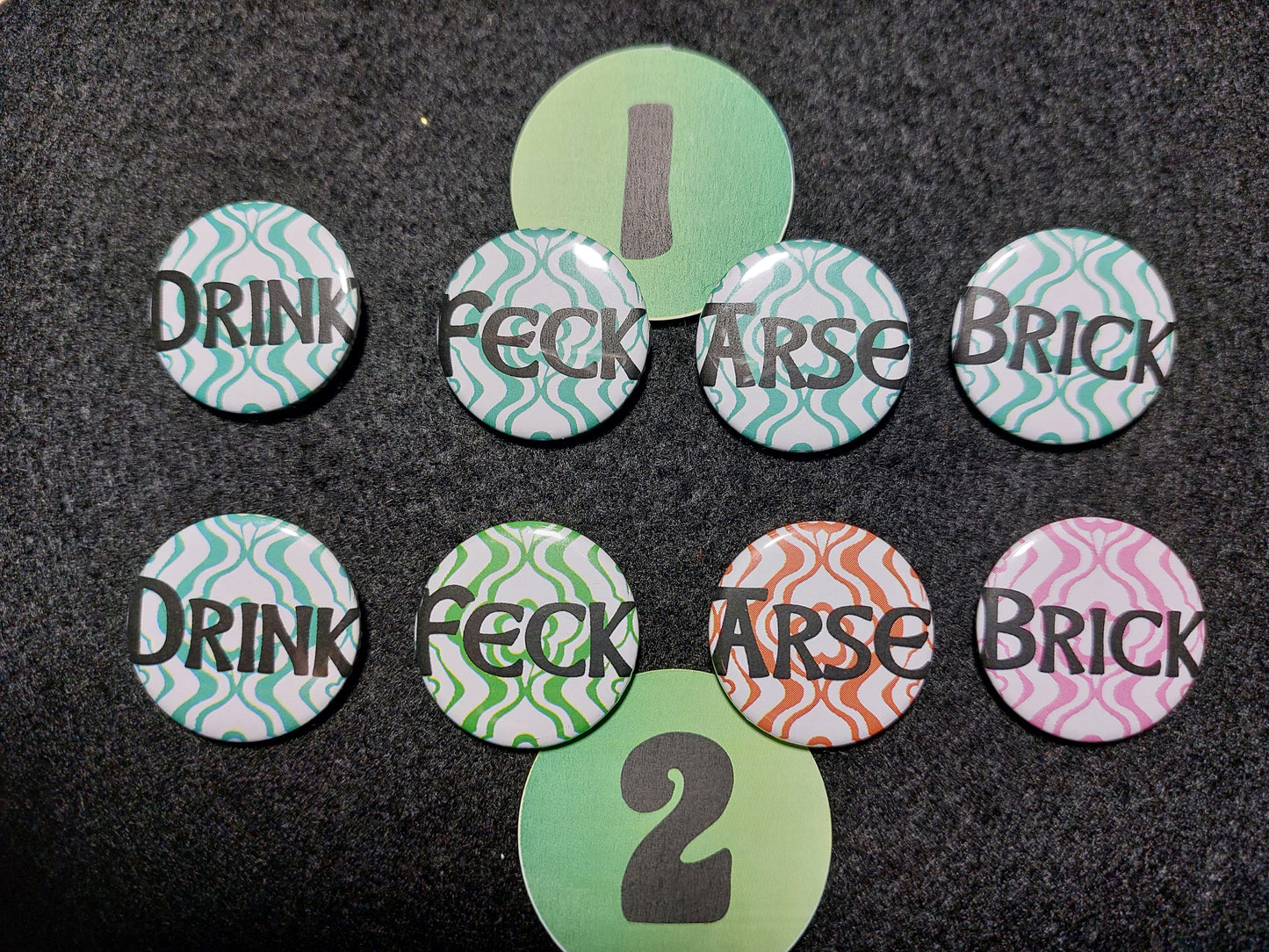 Father Ted Inspired Badges & Magnets, Set Of 4