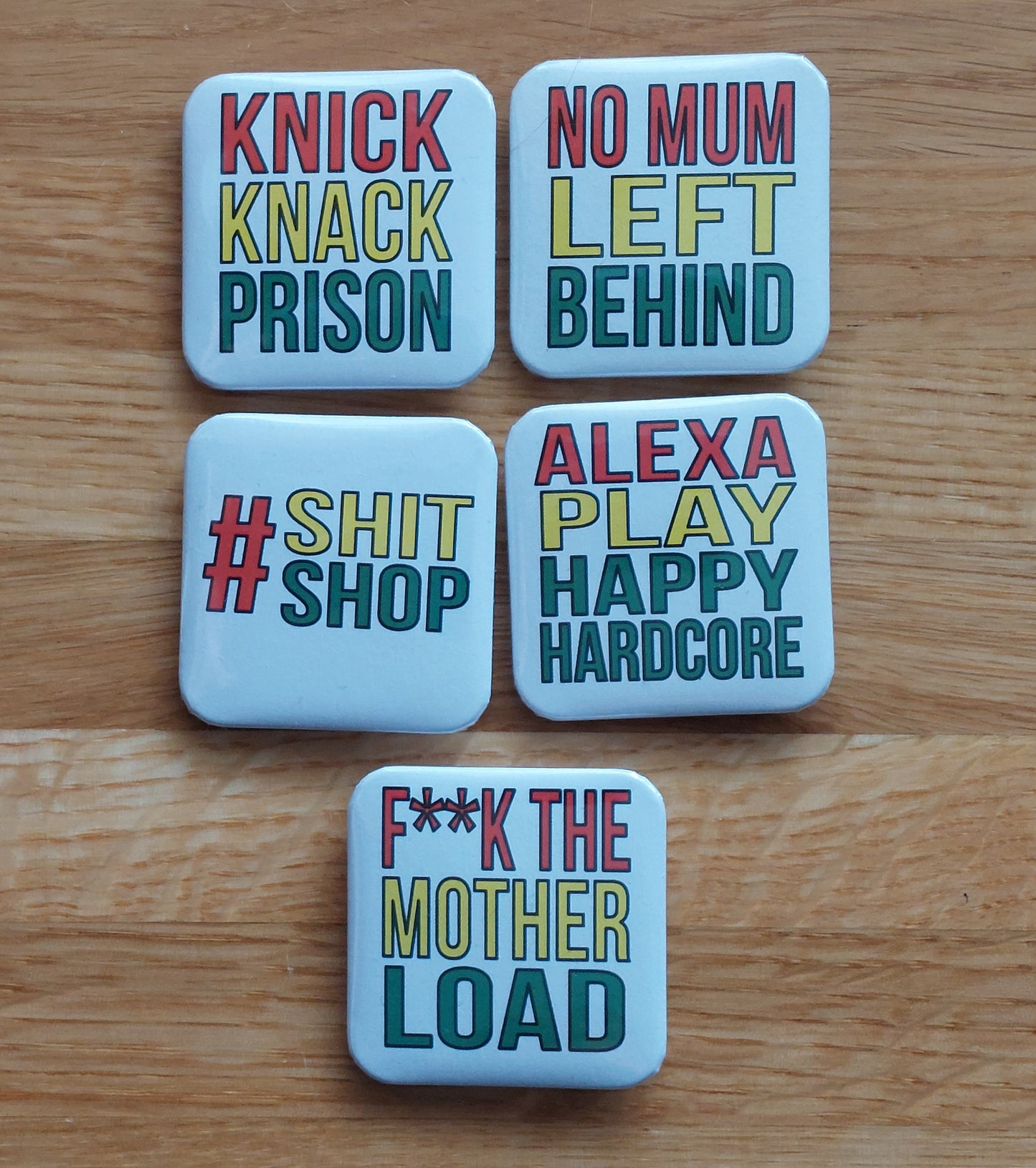 Motherland Inspired Badges & Magnets