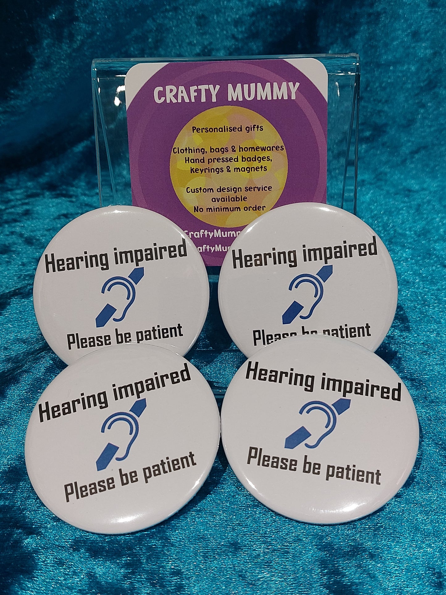 Hard Of Hearing, Deaf Awareness Badge