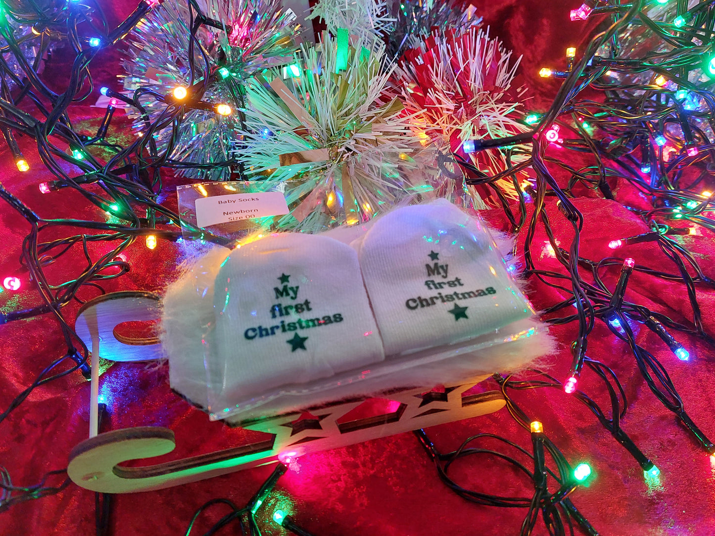 My First Christmas Baby Socks