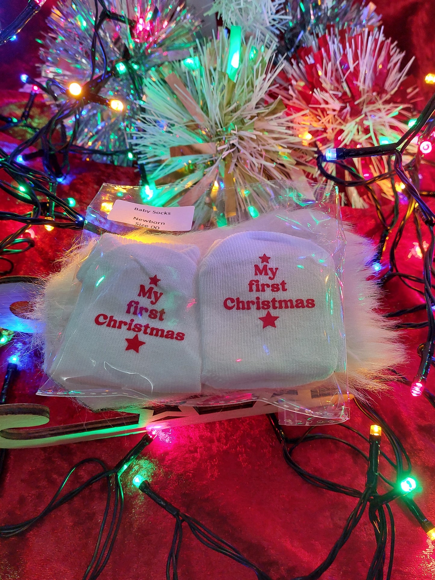 My First Christmas Baby Socks