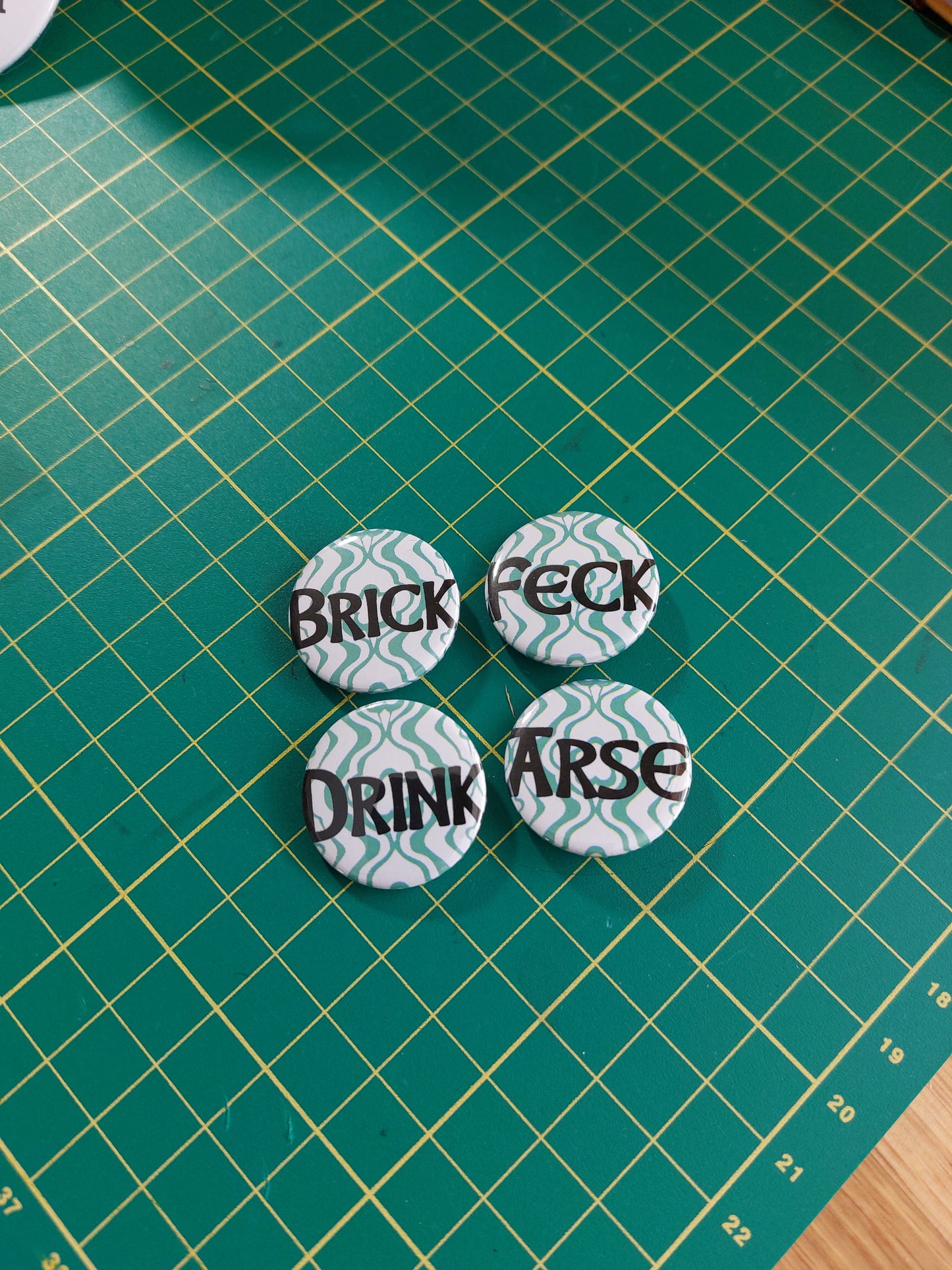 Father Ted Inspired Badges & Magnets, Set Of 4