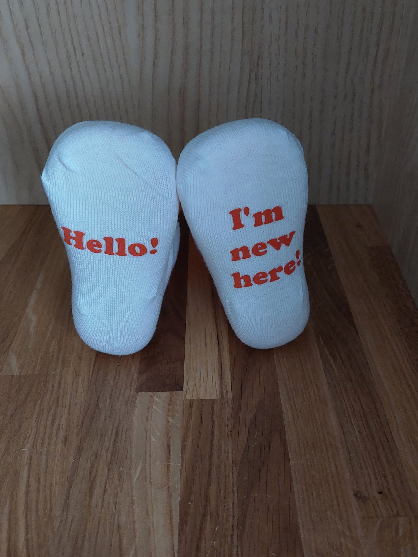 Hello I'm New Here! Baby Socks