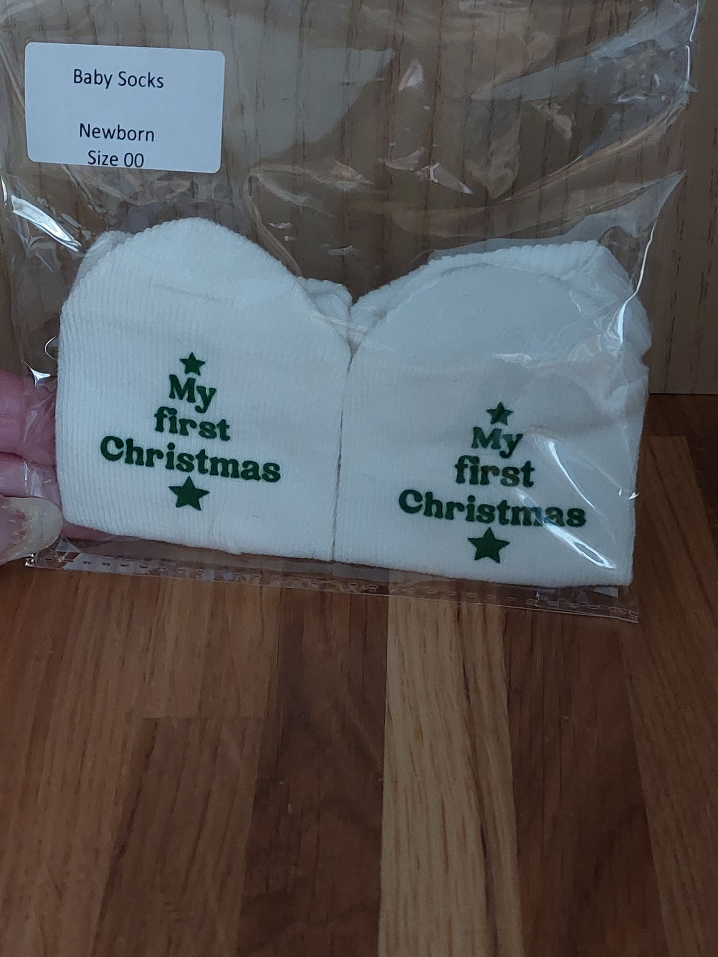 My First Christmas Baby Socks