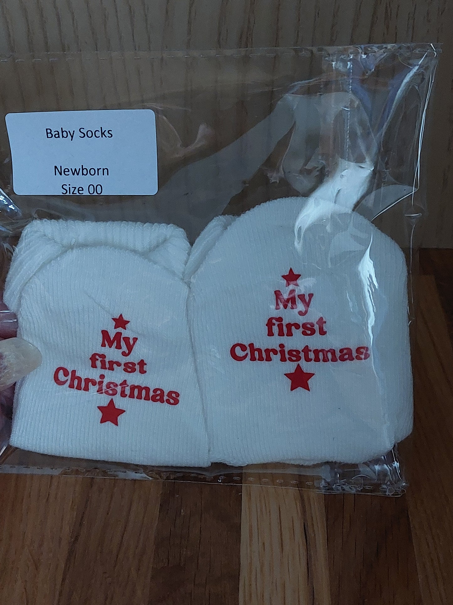 My First Christmas Baby Socks