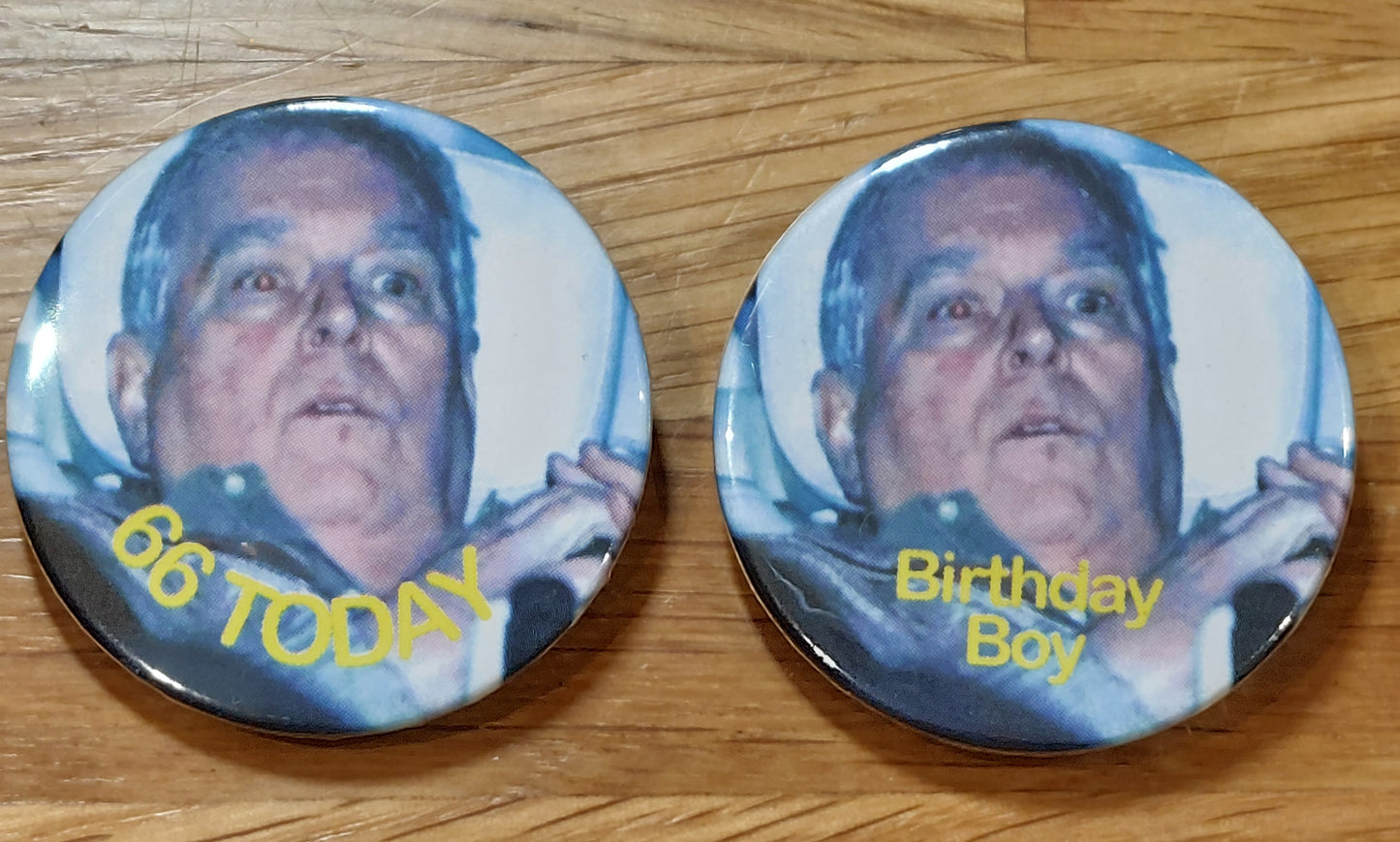 'Prince' Andrew birthday badge