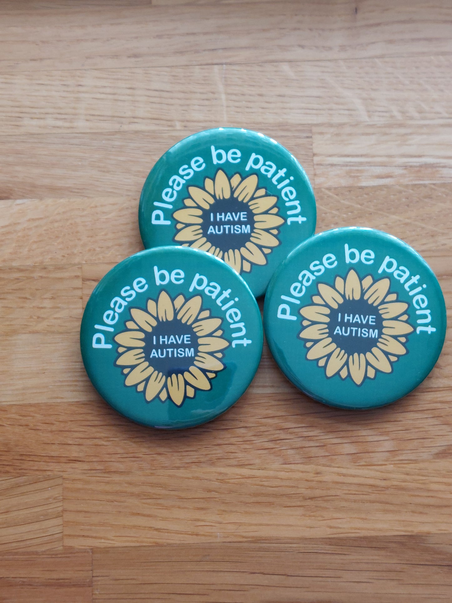 Autism Awareness Badge. 58mm. Hidden Disability
