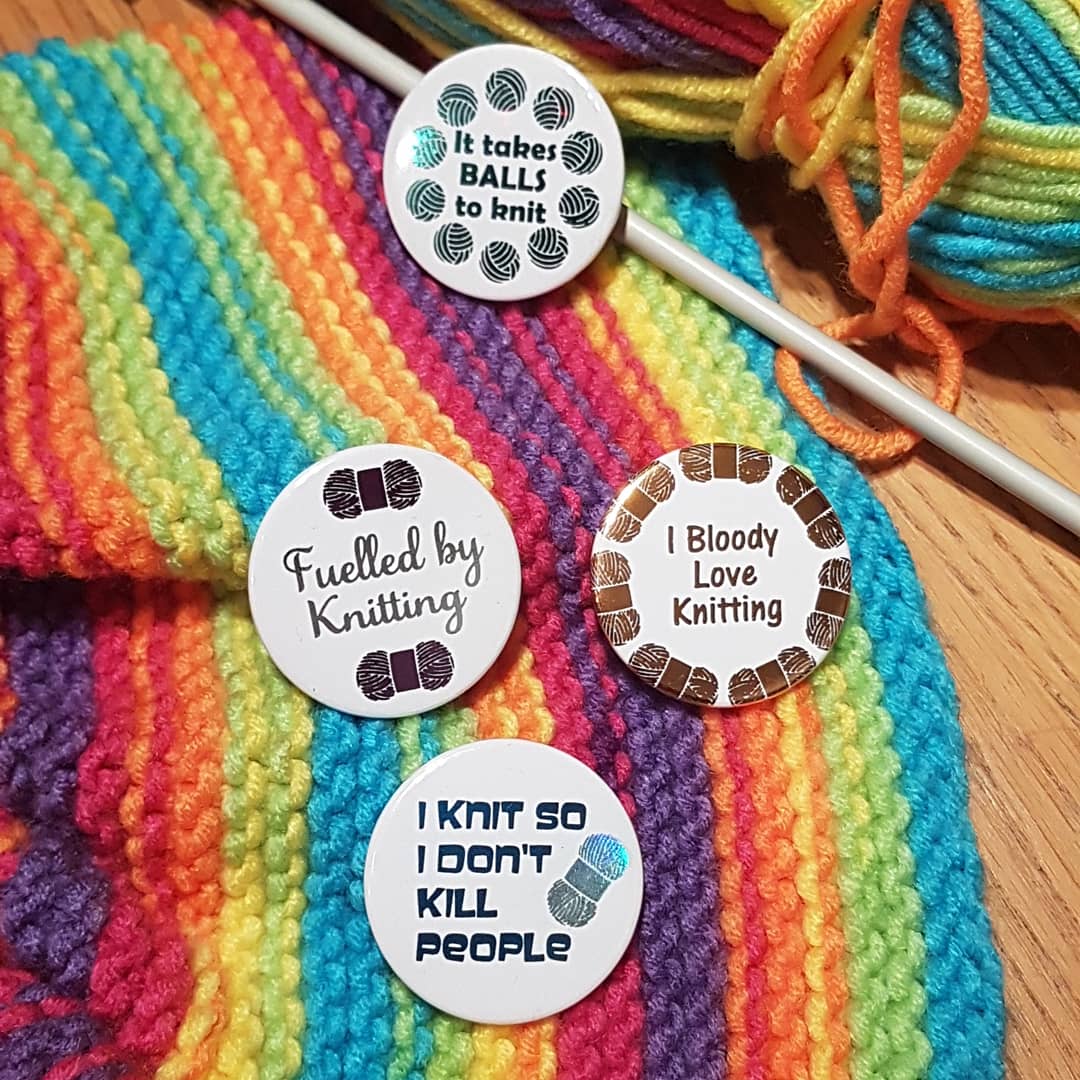 Knitting Badges - Set Of 4