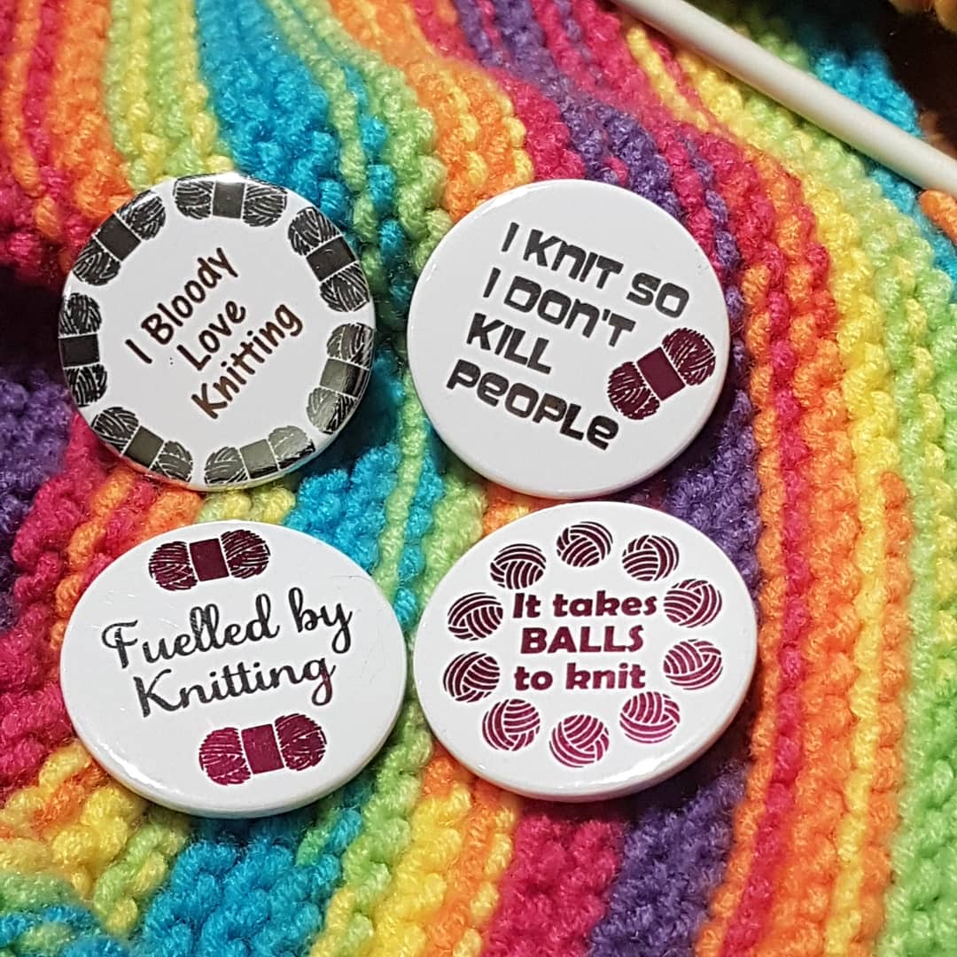 Knitting Badges - Set Of 4