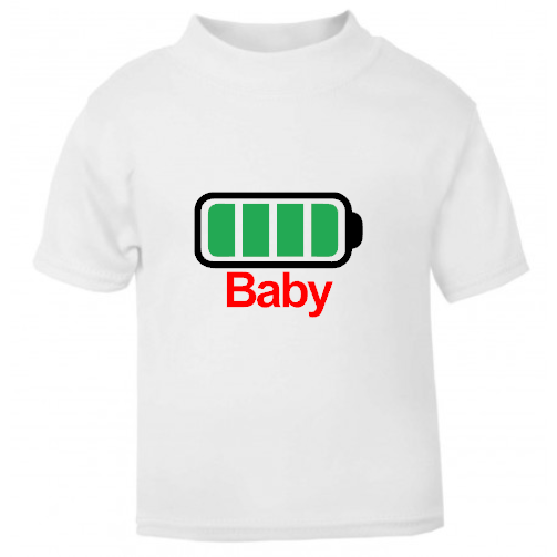 Battery Charge Set of 3 Family Bundle T-Shirts With Names