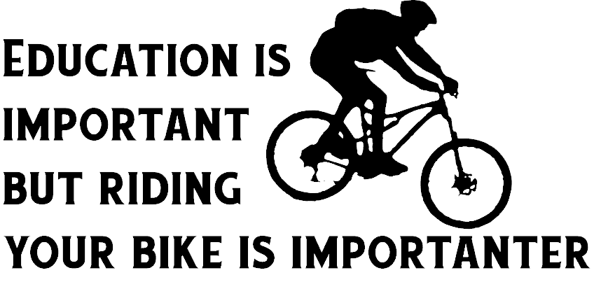 Bike Riding Vs Education T-shirt