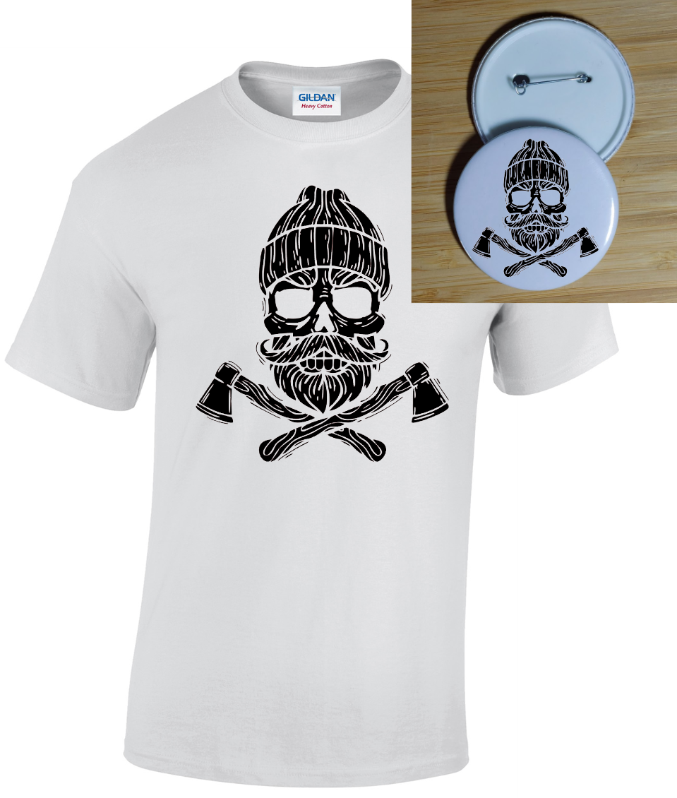 Hipster Skull T-shirt Charlie