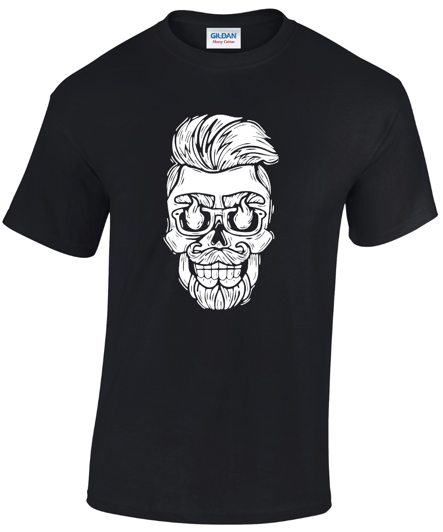 Hipster Skull T-shirt Warren Hot Eyes