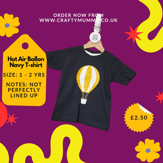SALE! Hot Air Balloon Navy T-shirt
