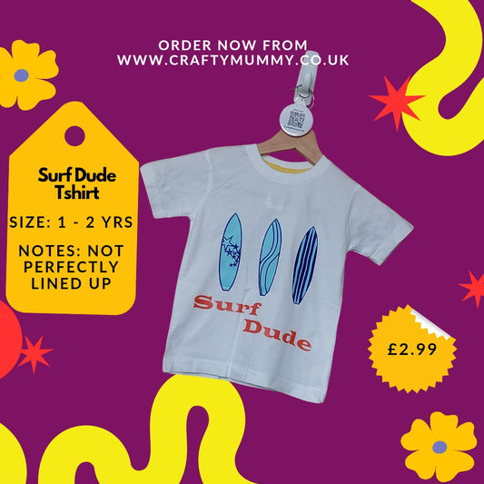 SALE! Surf Dude White T-shirt
