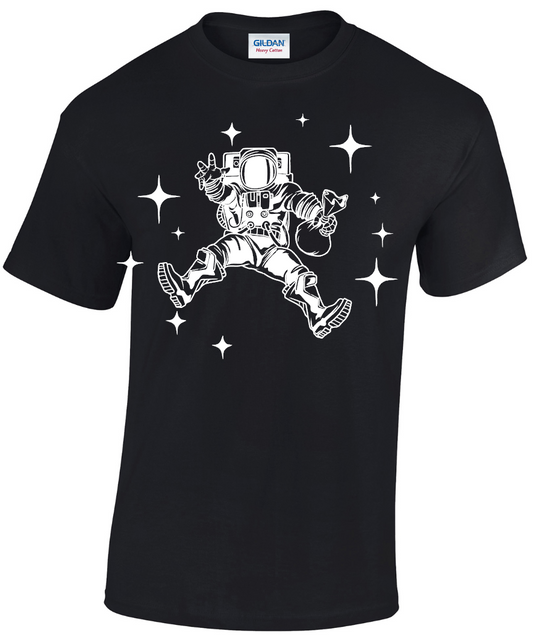 Spaceman / Astronaut T-shirt With Optional Glow In The Dark Stars