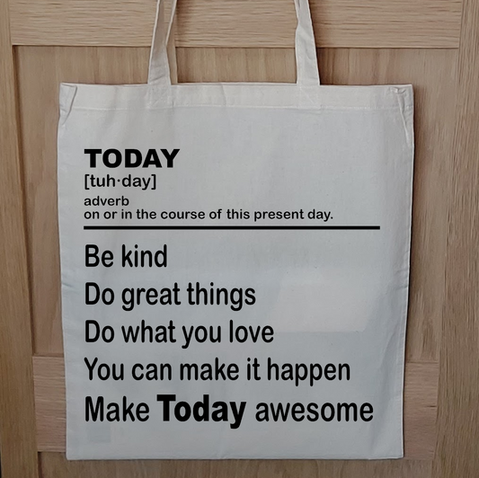 'Today' Dictionary Definition Tote