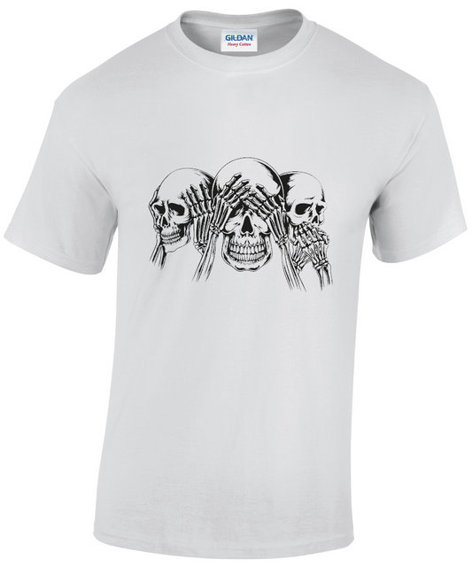 3 Wise Skulls T-shirt